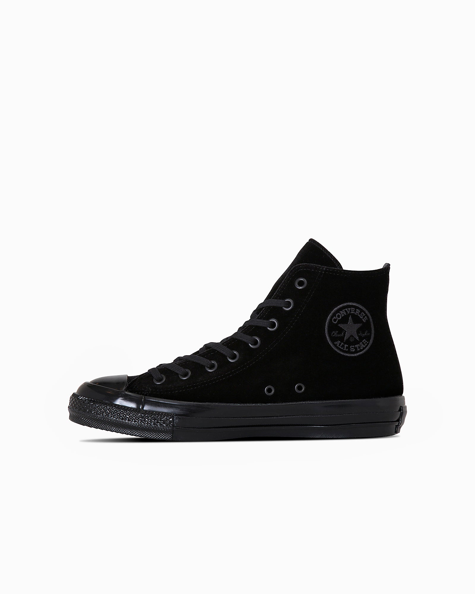 CONVERSE ALL STAR US VELVET HI - ブラックモノクローム - 1