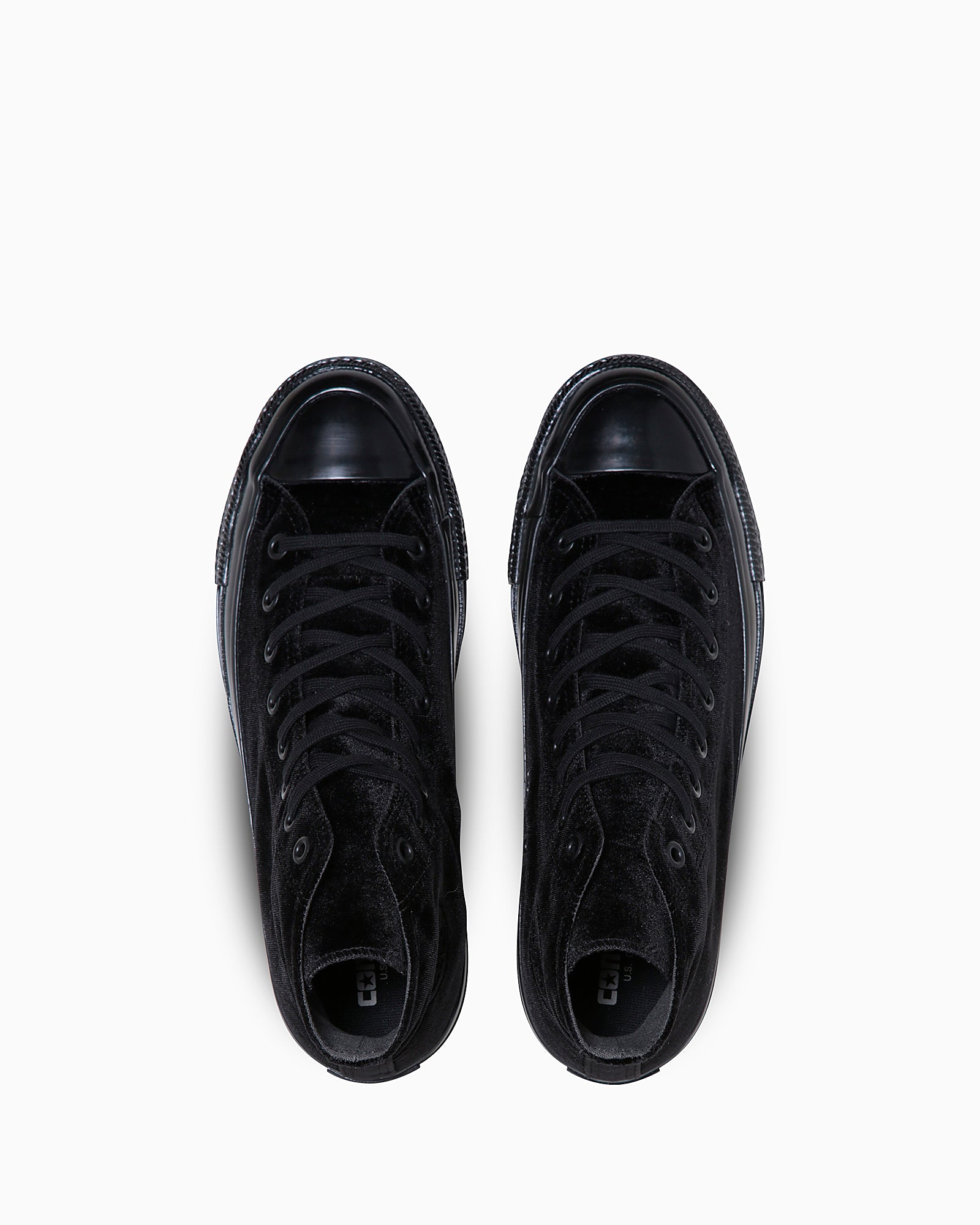 CONVERSE ALL STAR US VELVET HI - ブラックモノクローム - 4
