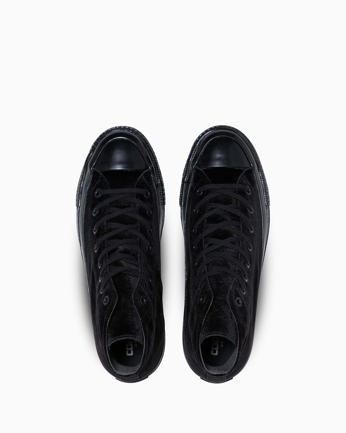 CONVERSE ALL STAR US VELVET HI - ブラックモノクローム - 4