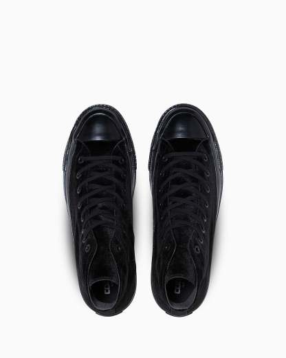 CONVERSE ALL STAR US VELVET HI - ブラックモノクローム - 4