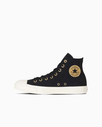 CONVERSE ALL STAR GOLDPATCH HI - ブラック/ゴールド - 1