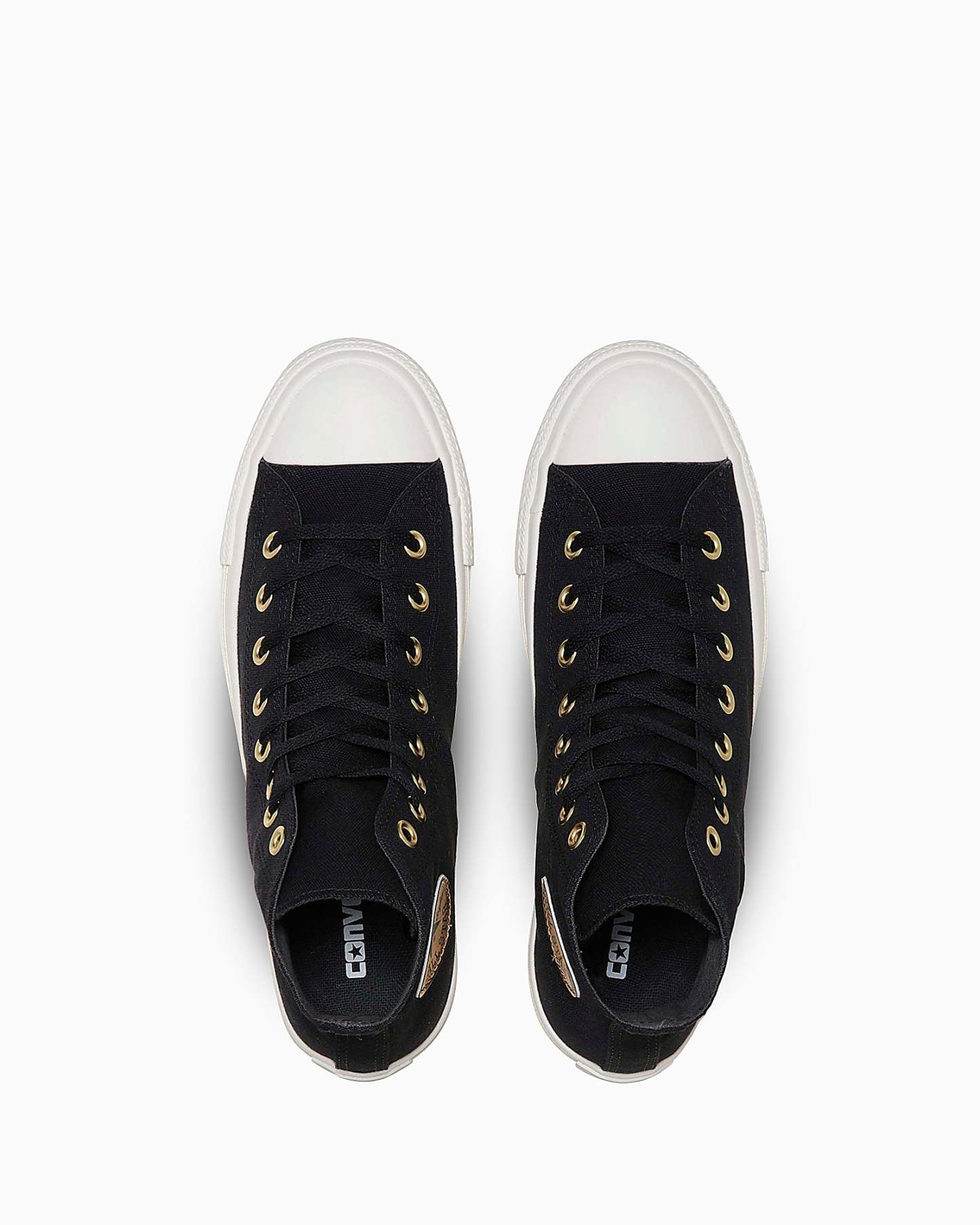 CONVERSE ALL STAR GOLDPATCH HI - ブラック/ゴールド - 4