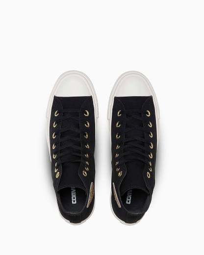 CONVERSE ALL STAR GOLDPATCH HI - ブラック/ゴールド - 4