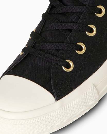 CONVERSE ALL STAR GOLDPATCH HI - ブラック/ゴールド - 7