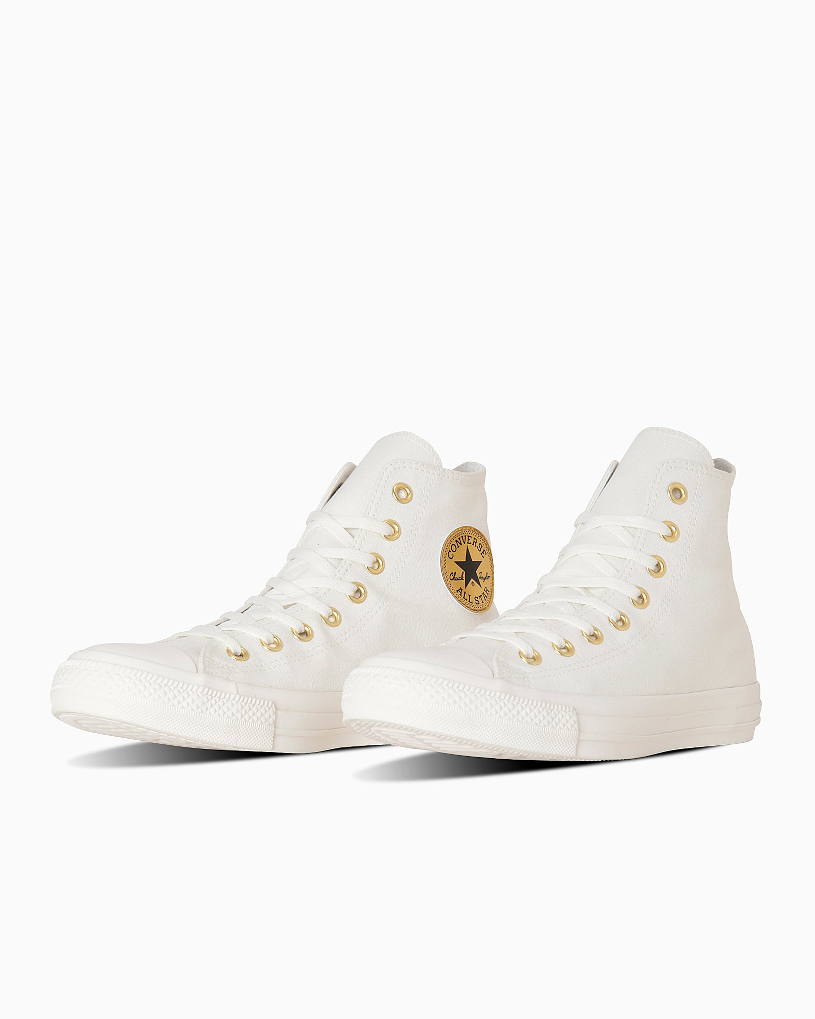 CONVERSE ALL STAR GOLDPATCH HI - ホワイト/ゴールド - 2