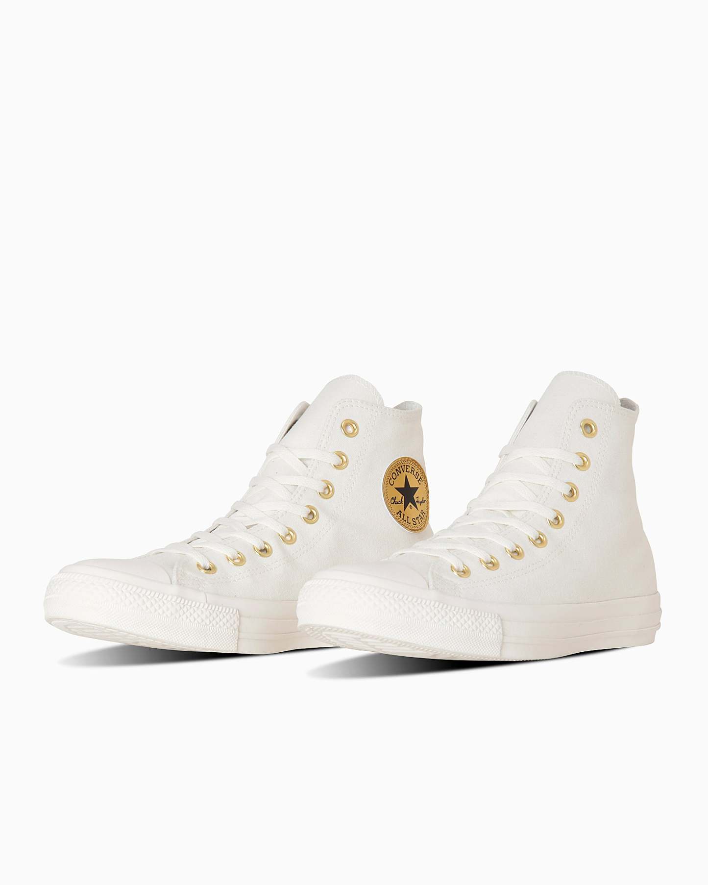 CONVERSE ALL STAR GOLDPATCH HI - ホワイト/ゴールド - 2
