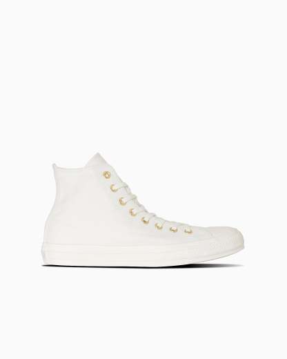 CONVERSE ALL STAR GOLDPATCH HI - ホワイト/ゴールド - 3