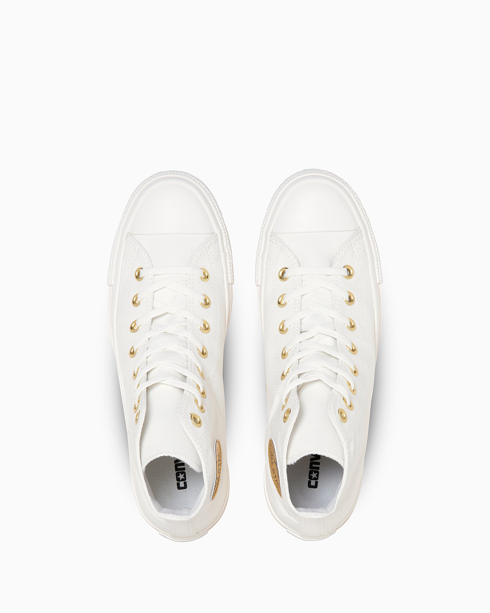 CONVERSE ALL STAR GOLDPATCH HI - ホワイト/ゴールド - 4
