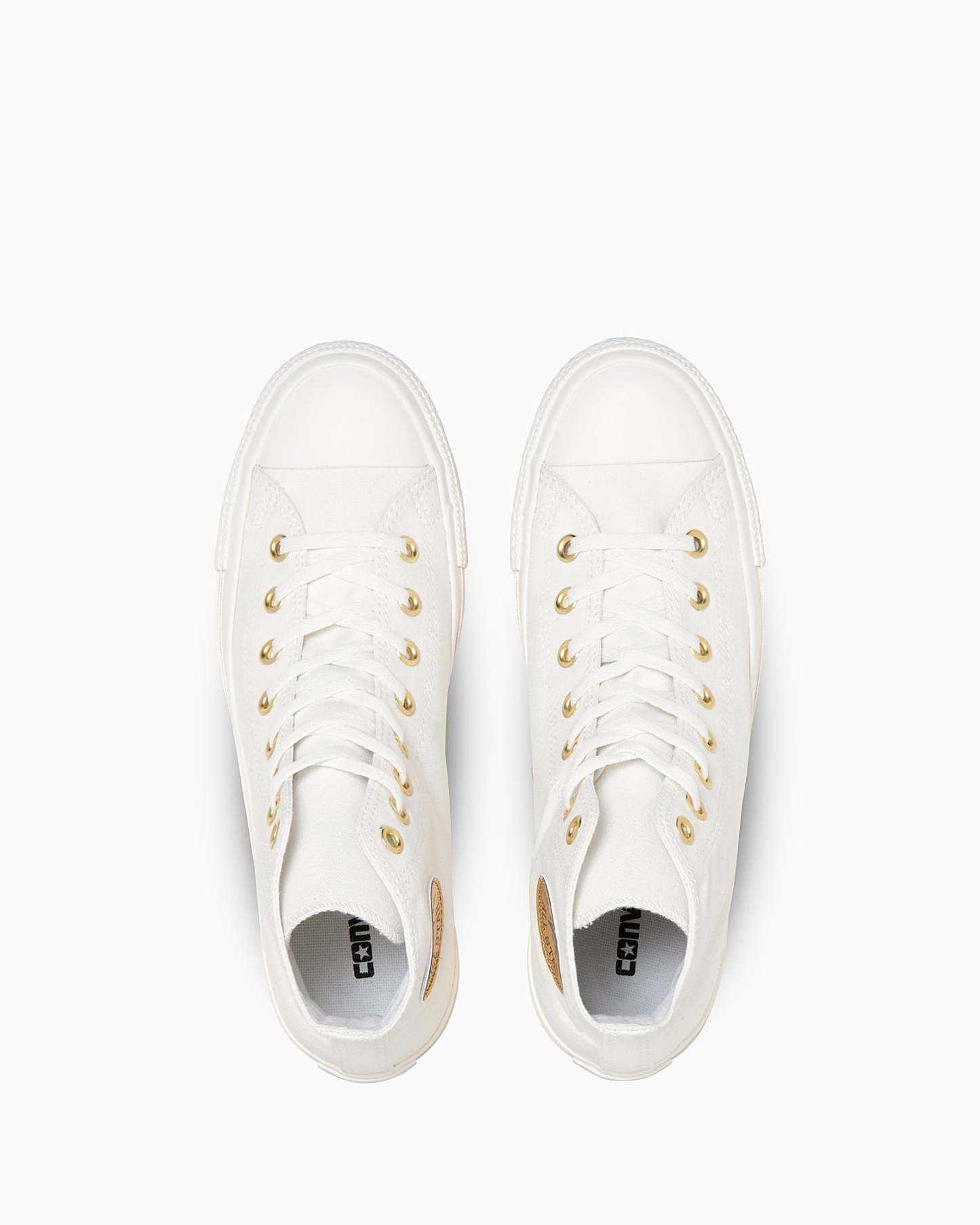 CONVERSE ALL STAR GOLDPATCH HI - ホワイト/ゴールド - 4