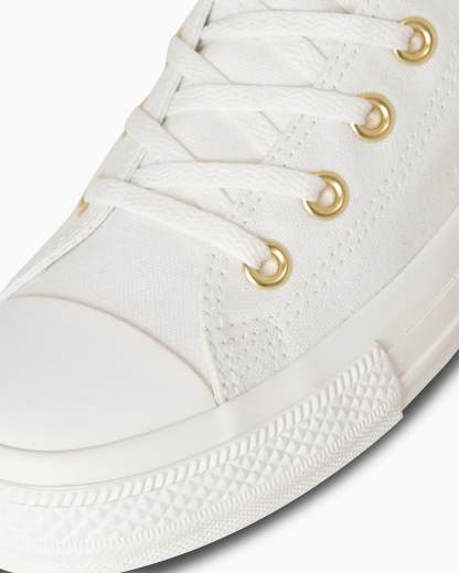 CONVERSE ALL STAR GOLDPATCH HI - ホワイト/ゴールド - 7