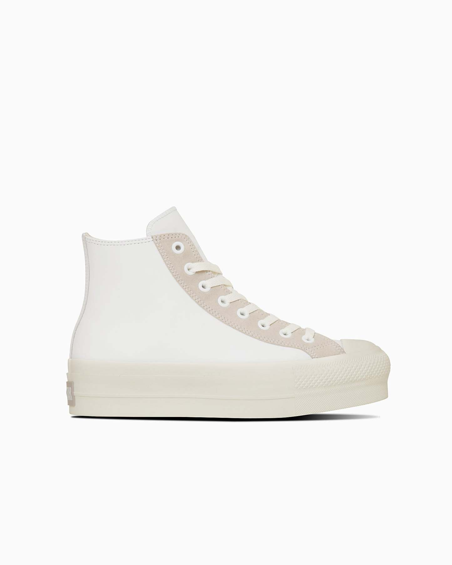 CONVERSE LEATHER ALL STAR Ⓡ LIFTED HI - ホワイト/ライトグレイ - 3