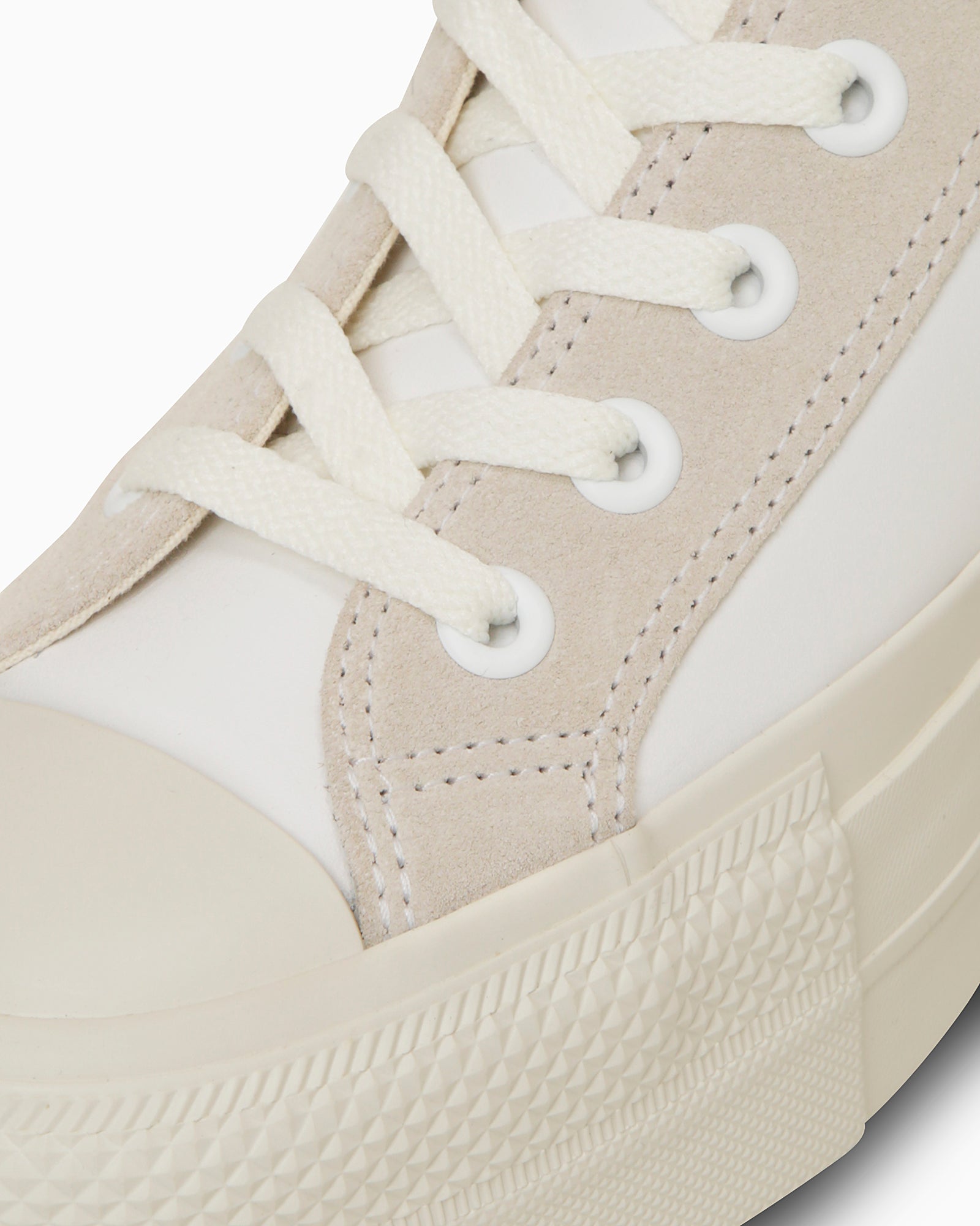 CONVERSE LEATHER ALL STAR Ⓡ LIFTED HI - ホワイト/ライトグレイ - 7