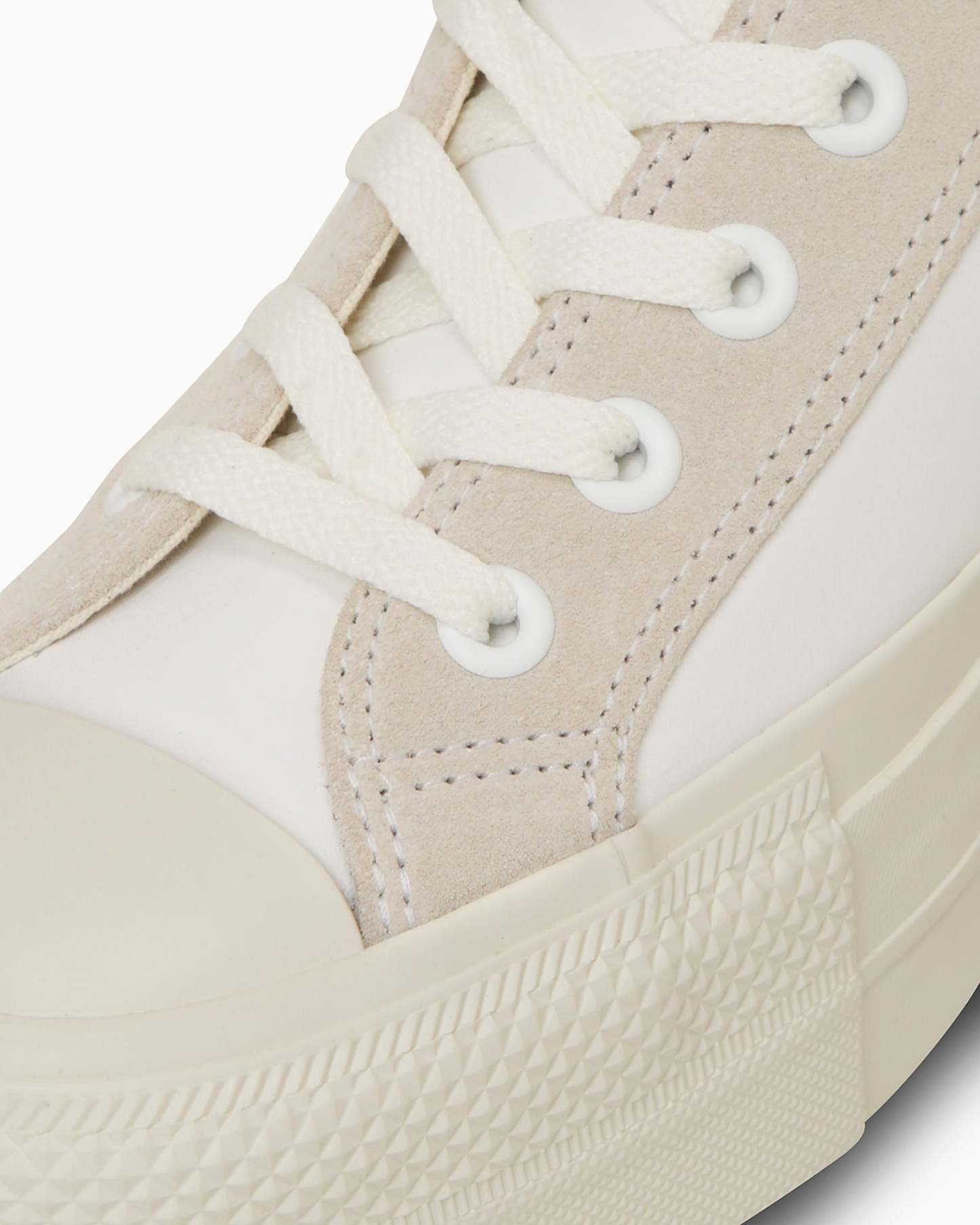 CONVERSE LEATHER ALL STAR Ⓡ LIFTED HI - ホワイト/ライトグレイ - 7