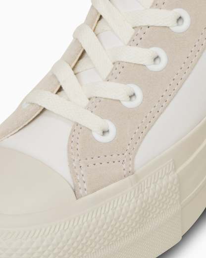 CONVERSE LEATHER ALL STAR Ⓡ LIFTED HI - ホワイト/ライトグレイ - 7