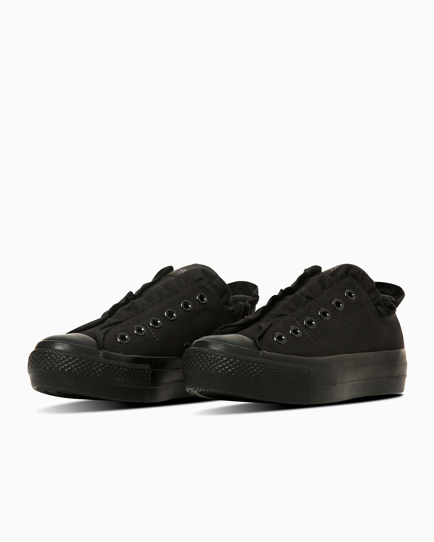 CONVERSE ALL STAR PLTS FRILLSLIP OX - ブラックモノクローム - 2