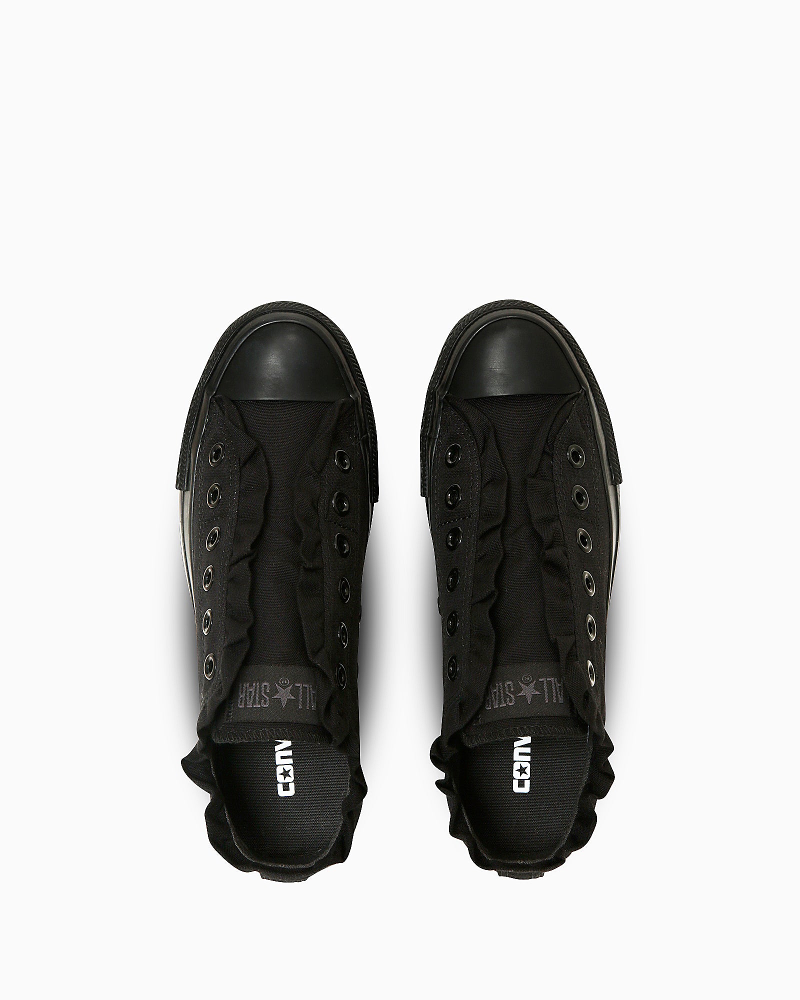 CONVERSE ALL STAR PLTS FRILLSLIP OX - ブラックモノクローム - 4