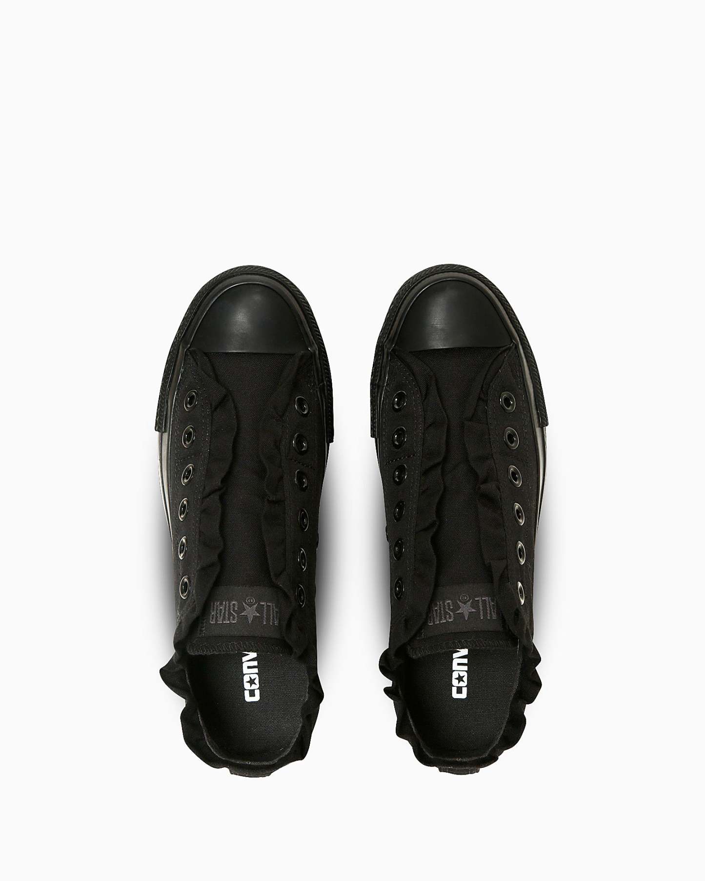 CONVERSE ALL STAR PLTS FRILLSLIP OX - ブラックモノクローム - 4