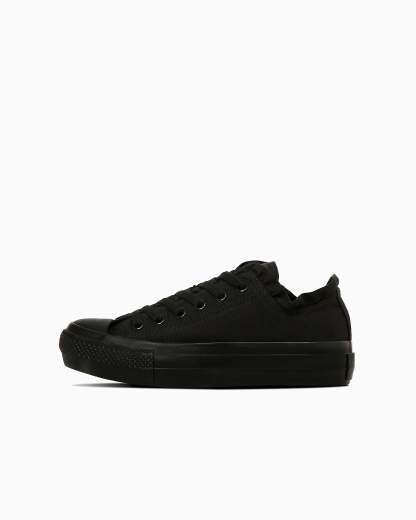 CONVERSE ALL STAR PLTS FRILLSLIP OX - ブラックモノクローム - 9
