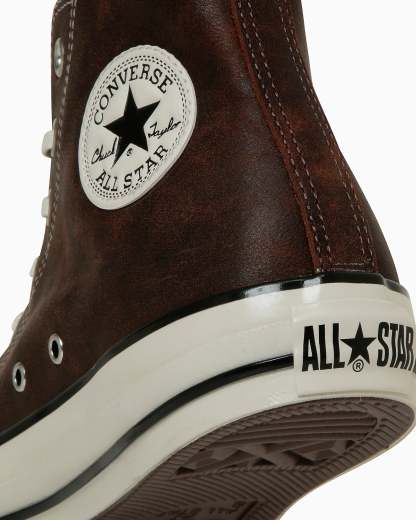 CONVERSE ALL STAR AGED WAXEDLEATHER HI - アンティークブラウン - 8