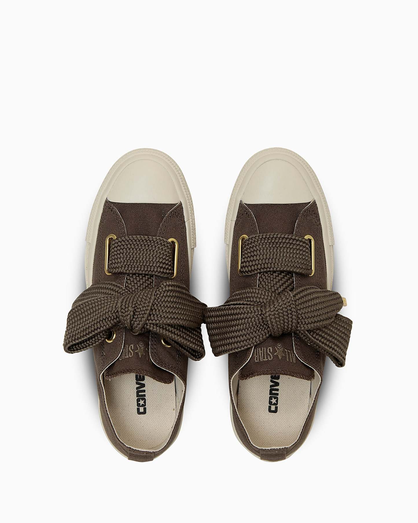 CONVERSE ALL STAR RIBBONLACE SLIP OX - ダークトープ - 4