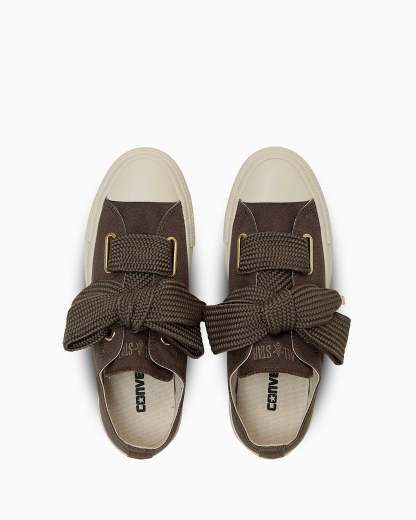 CONVERSE ALL STAR RIBBONLACE SLIP OX - ダークトープ - 4