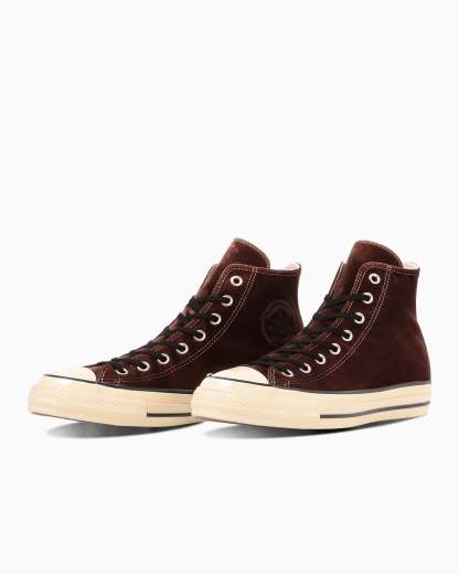 CONVERSE ALL STAR AGED VELVET HI - ブラウン/ブラック - 2