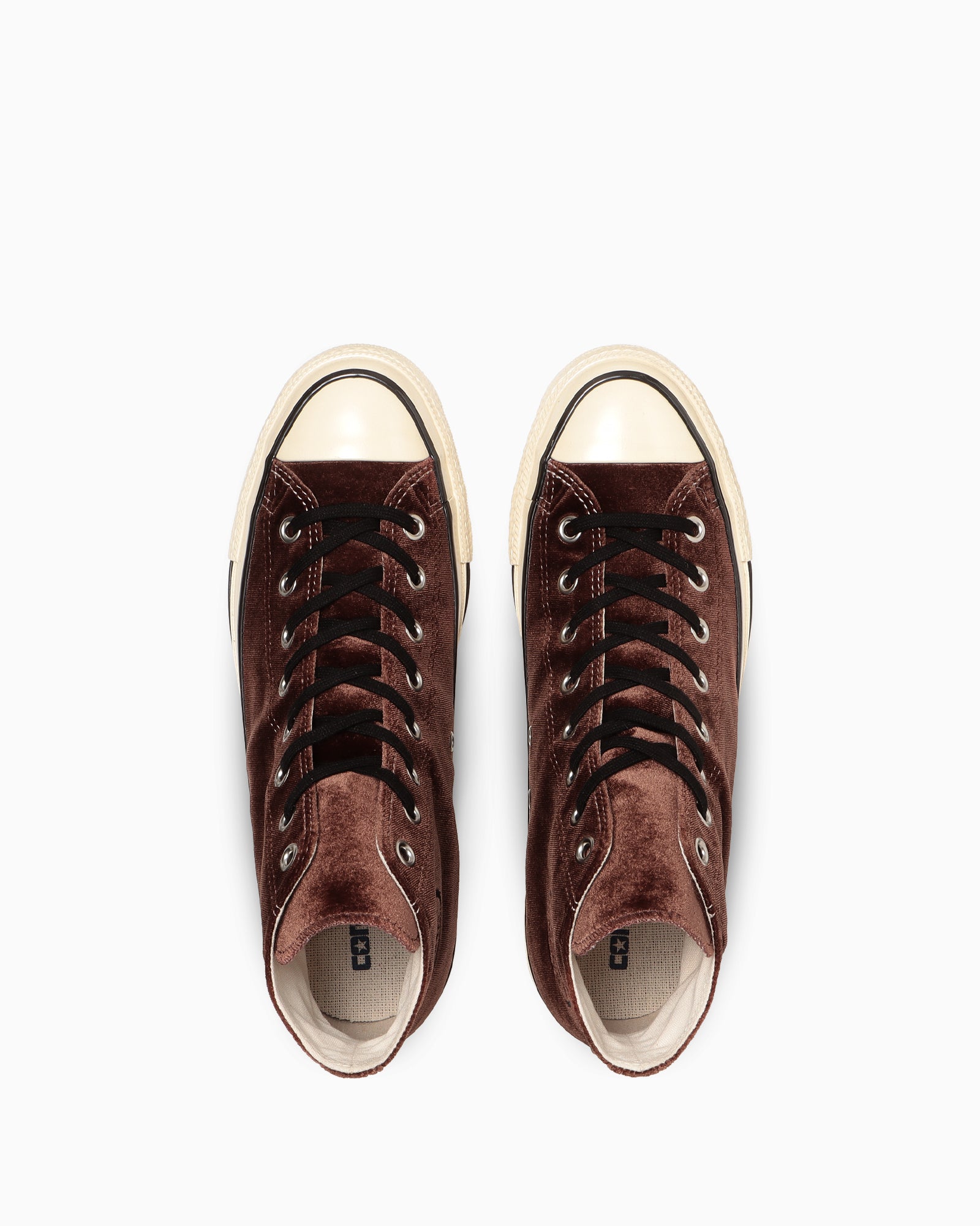 CONVERSE ALL STAR AGED VELVET HI - ブラウン/ブラック - 4