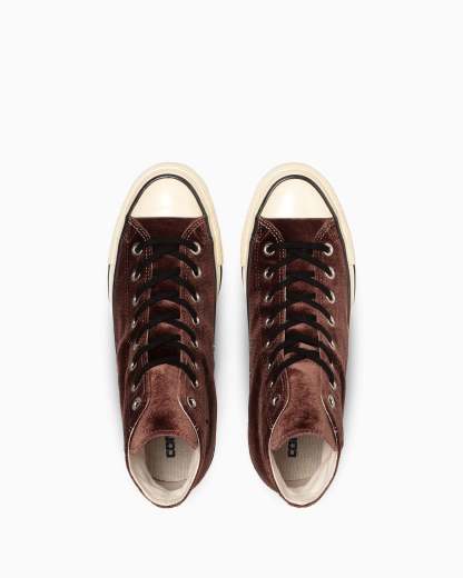 CONVERSE ALL STAR AGED VELVET HI - ブラウン/ブラック - 4