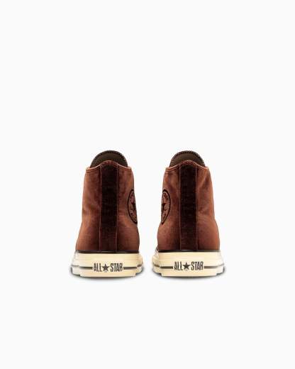 CONVERSE ALL STAR AGED VELVET HI - ブラウン/ブラック - 5