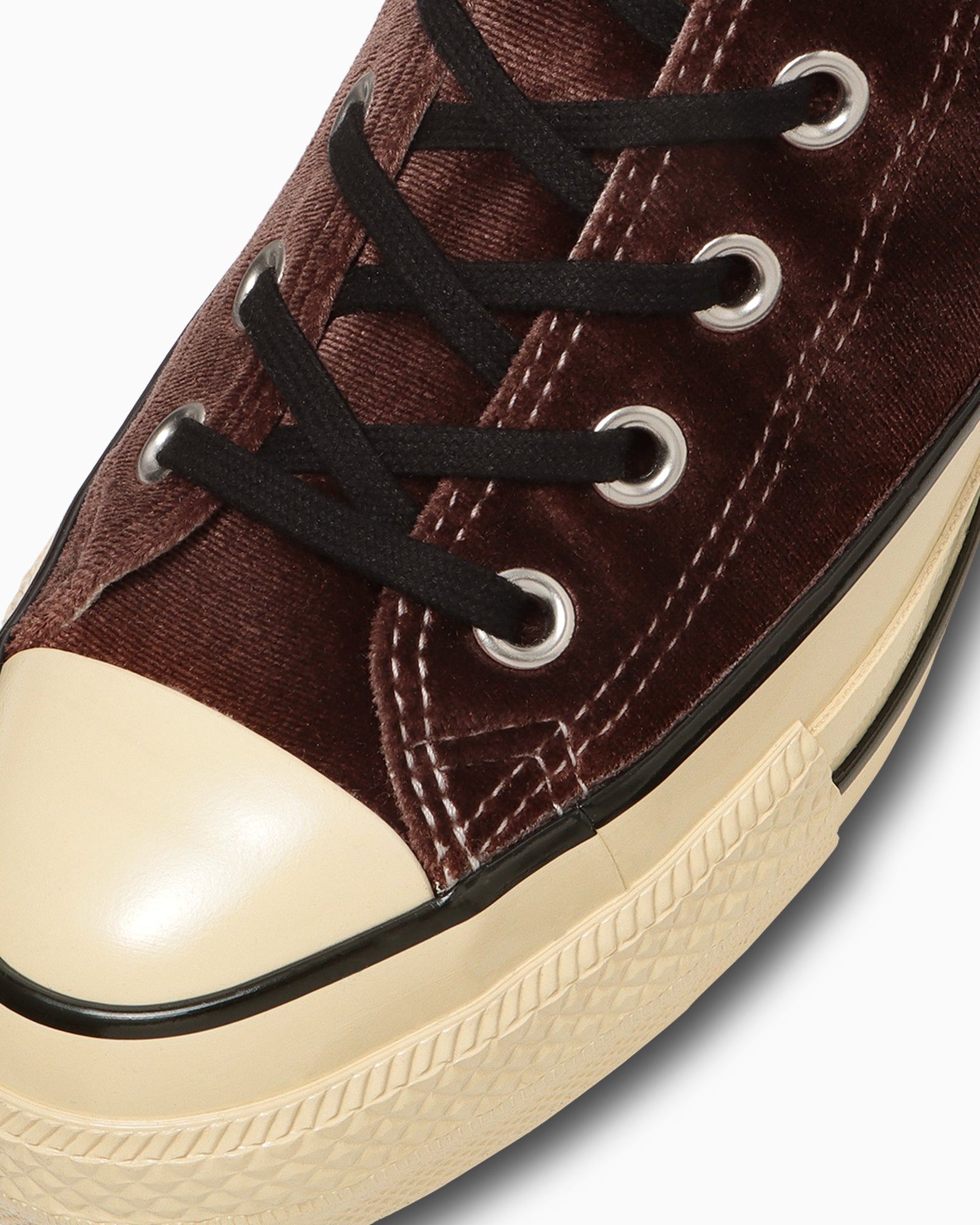 CONVERSE ALL STAR AGED VELVET HI - ブラウン/ブラック - 7