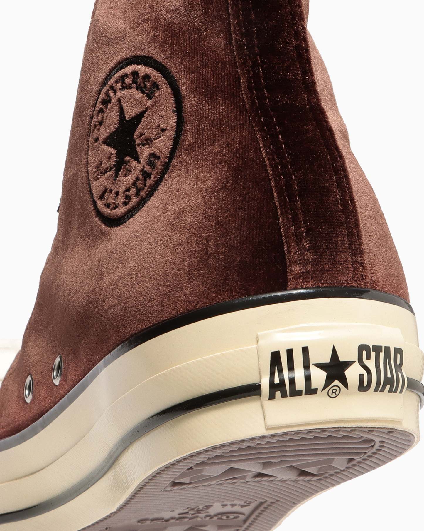 CONVERSE ALL STAR AGED VELVET HI - ブラウン/ブラック - 8