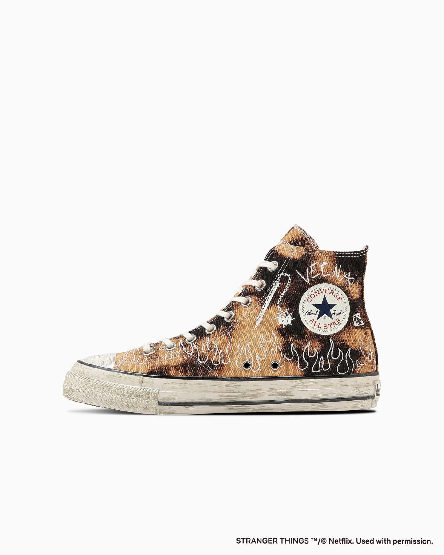 CONVERSE ALL STAR AGED 87 HC HI / STRANGER THINGS 5 - ブリーチドブラック - 10