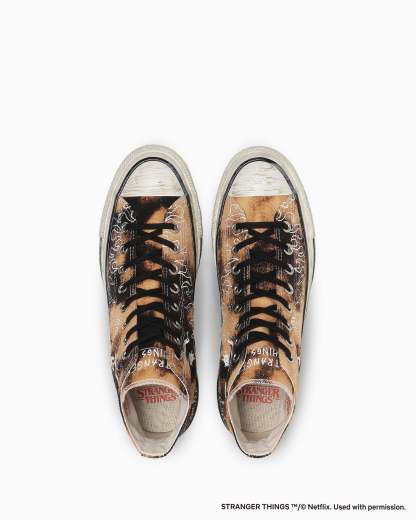 CONVERSE ALL STAR AGED 87 HC HI / STRANGER THINGS 5 - ブリーチドブラック - 4