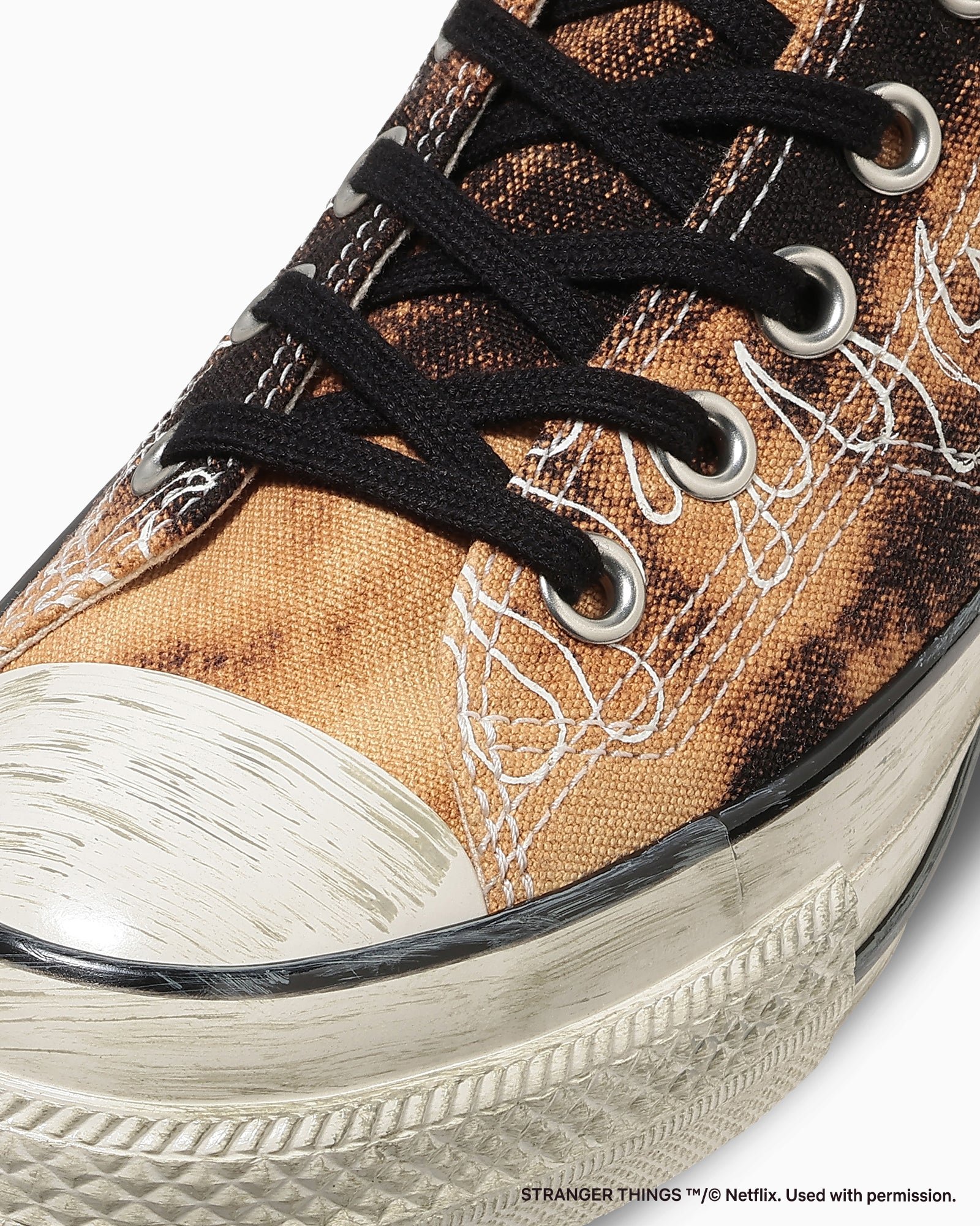 CONVERSE ALL STAR AGED 87 HC HI / STRANGER THINGS 5 - ブリーチドブラック - 7