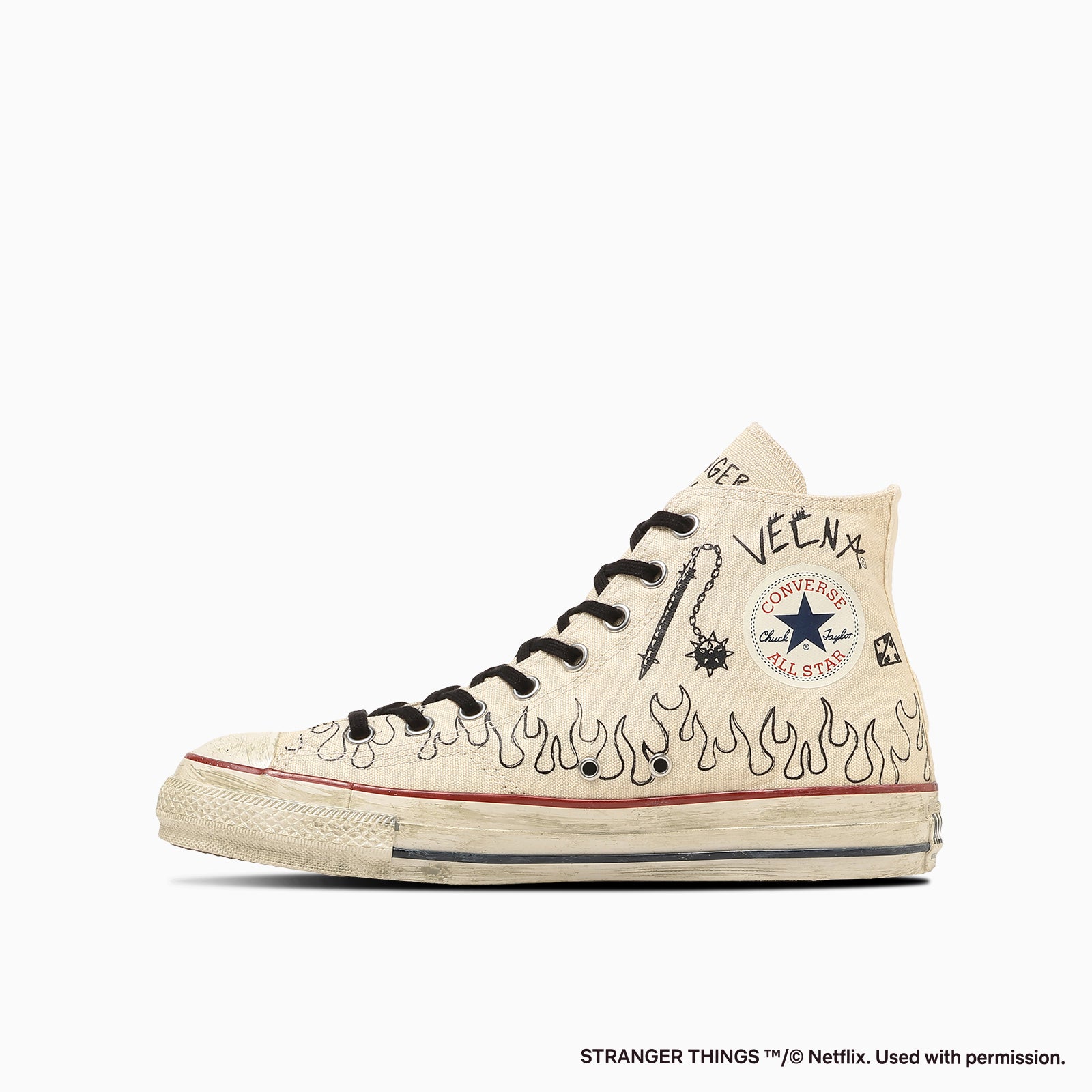 CONVERSE ALL STAR AGED 87 HC HI / STRANGER THINGS 5 - ナチュラル - 1