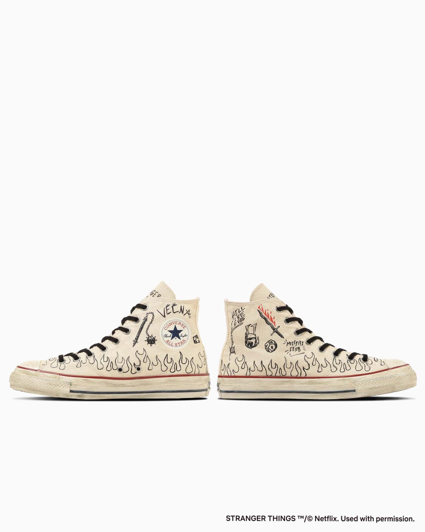CONVERSE ALL STAR AGED 87 HC HI / STRANGER THINGS 5 - ナチュラル - 11