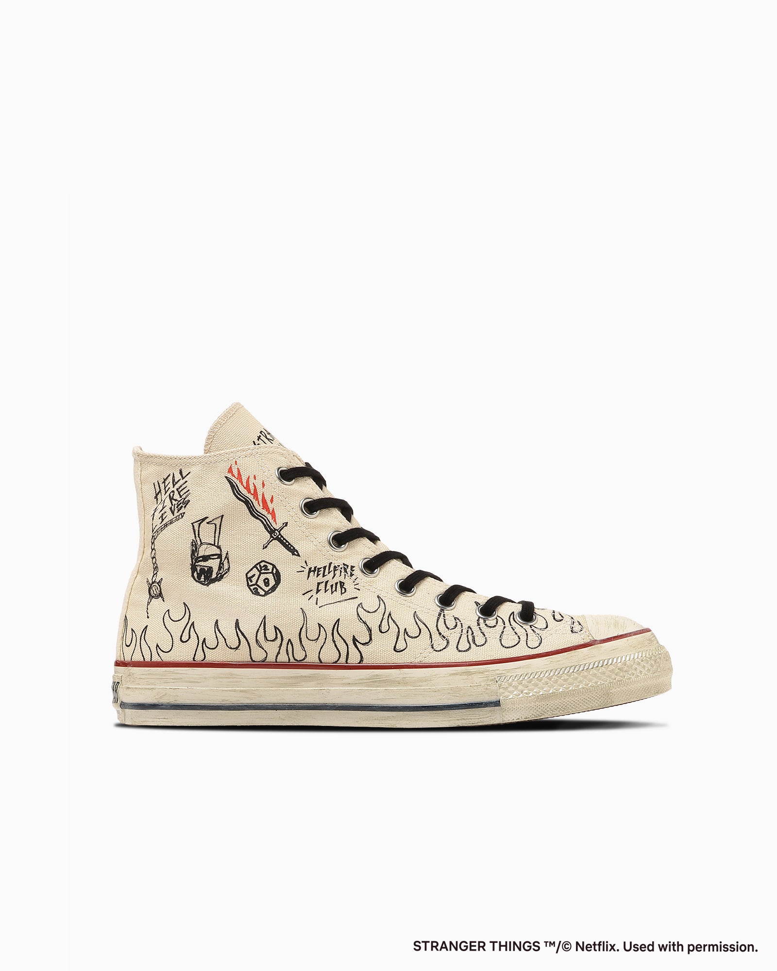CONVERSE ALL STAR AGED 87 HC HI / STRANGER THINGS 5 - ナチュラル - 3