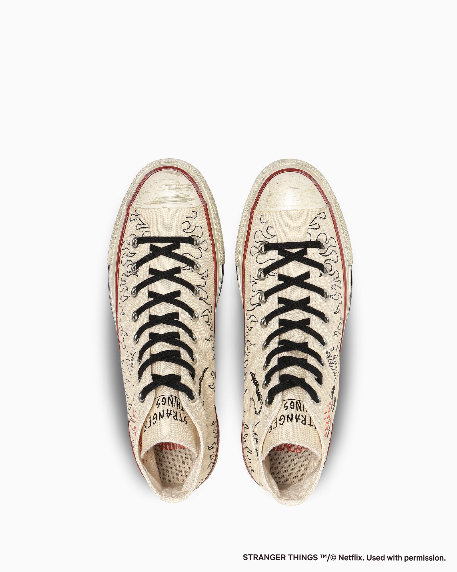 CONVERSE ALL STAR AGED 87 HC HI / STRANGER THINGS 5 - ナチュラル - 4
