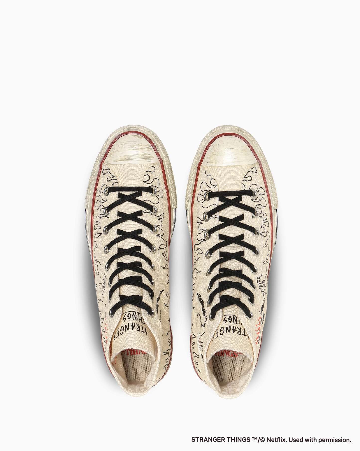 CONVERSE ALL STAR AGED 87 HC HI / STRANGER THINGS 5 - ナチュラル - 4
