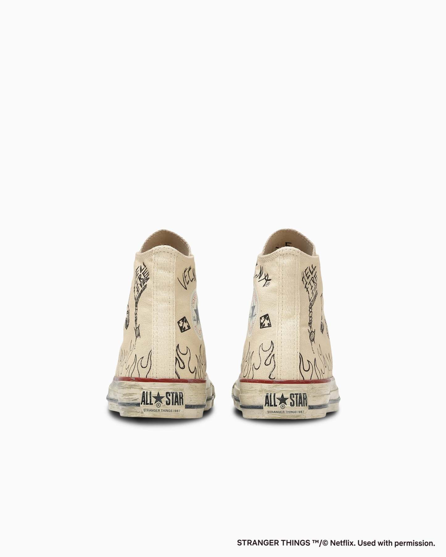 CONVERSE ALL STAR AGED 87 HC HI / STRANGER THINGS 5 - ナチュラル - 5
