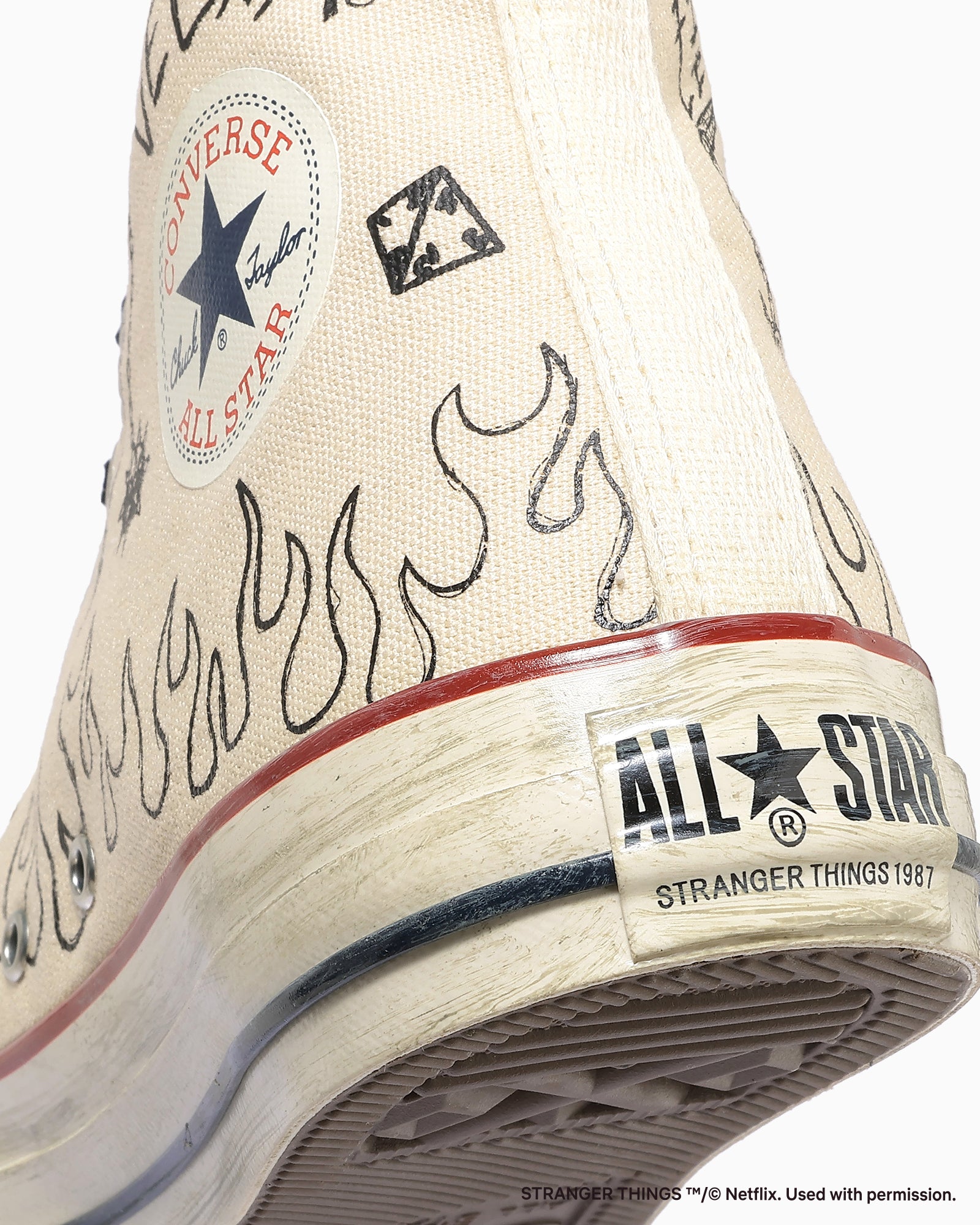 CONVERSE ALL STAR AGED 87 HC HI / STRANGER THINGS 5 - ナチュラル - 8