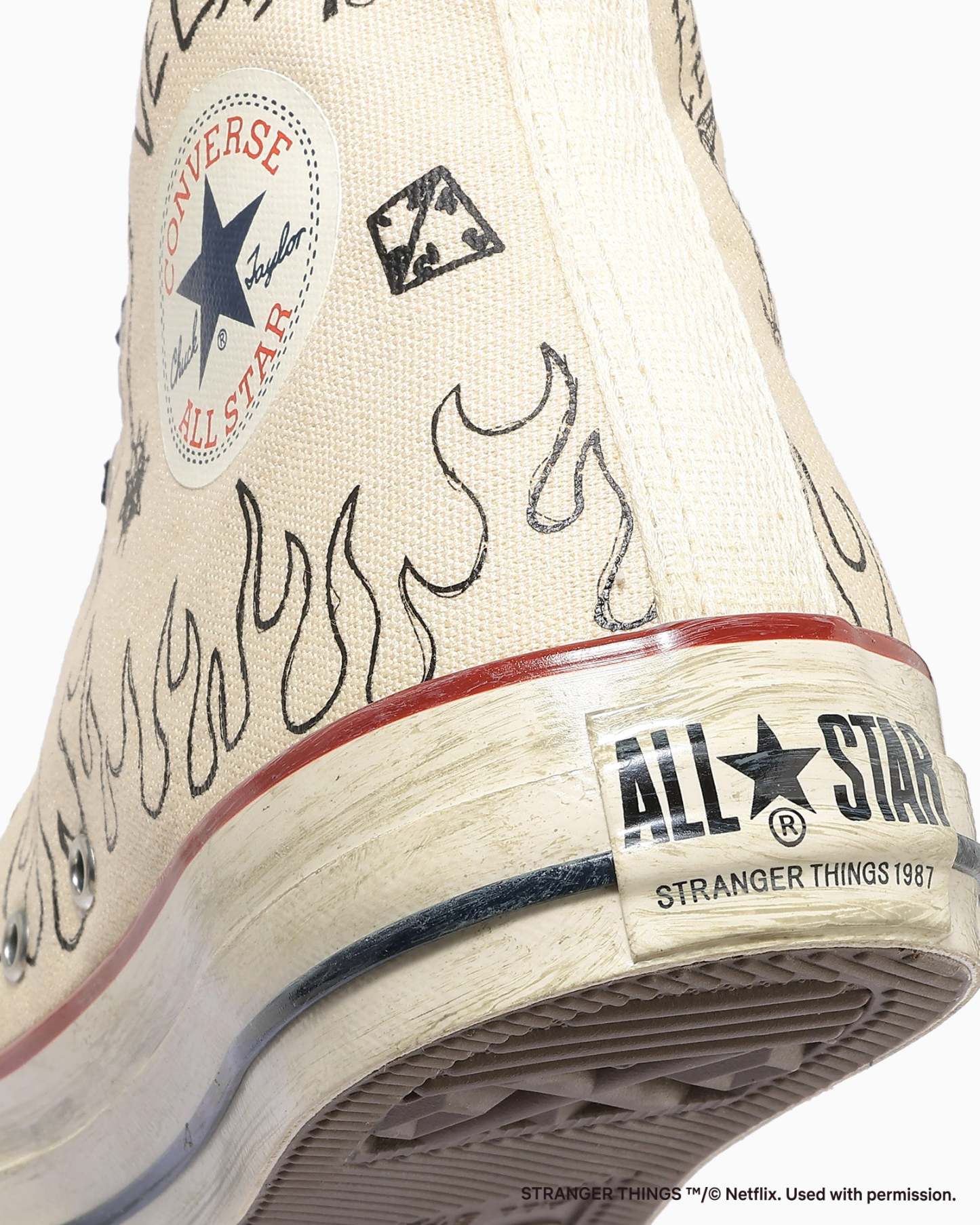 CONVERSE ALL STAR AGED 87 HC HI / STRANGER THINGS 5 - ナチュラル - 8