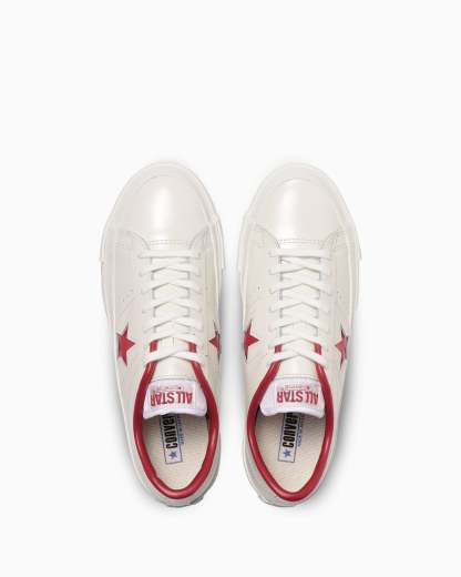CONVERSE ONE STAR J - ホワイト／レッド - 4