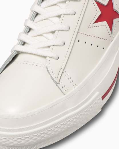 CONVERSE ONE STAR J - ホワイト／レッド - 7