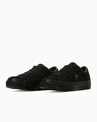 CONVERSE ONE STAR SUEDE - ブラックモノクローム - 2