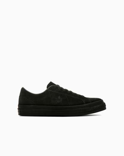 CONVERSE ONE STAR SUEDE - ブラックモノクローム - 3