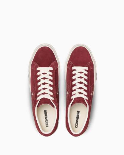 CONVERSE ONE STAR SUEDE - バーガンディー - 4