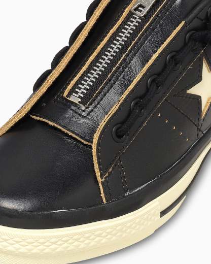 CONVERSE ONE STAR Z / Schott - ブラック/ホワイト - 7