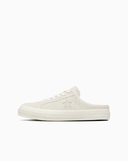 CONVERSE ONE STAR SUEDE MULE - オフホワイト - 1