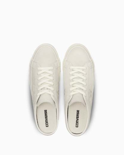 CONVERSE ONE STAR SUEDE MULE - オフホワイト - 4
